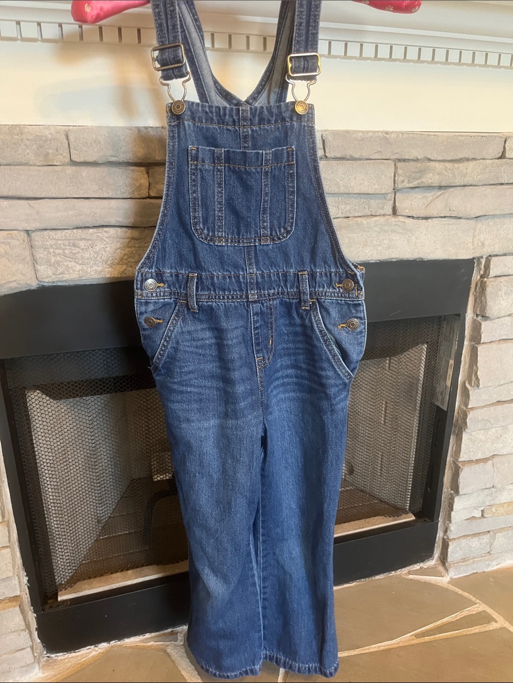 Girls Denim Overalls